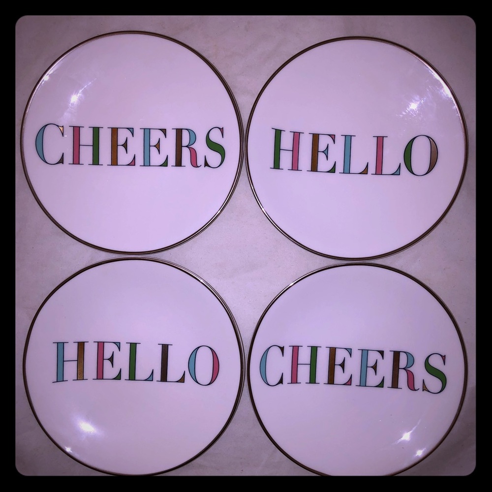 Kate Spade Tidbit Plates - set of 4